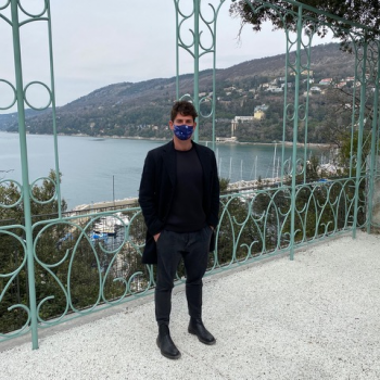 Jacopo Morra nel Gazebo adiacente il Castelletto